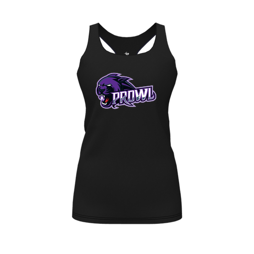 [FT0TRBBK-FYS-LOGO1] Decker Racerback Tank Top (Female Youth S, Black, Logo 1)