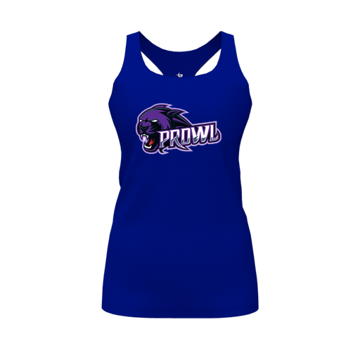 [FT0TRBRY-FYS-LOGO1] Decker Racerback Tank Top (Female Youth S, Royal, Logo 1)