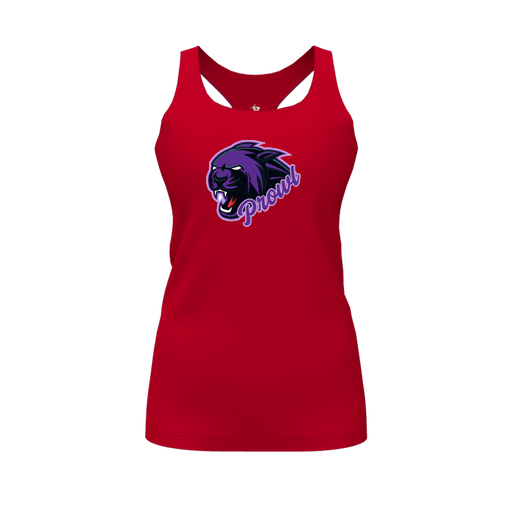 [FT0TRBRD-FYS-LOGO2] Decker Racerback Tank Top (Female Youth S, Red, Logo 2)
