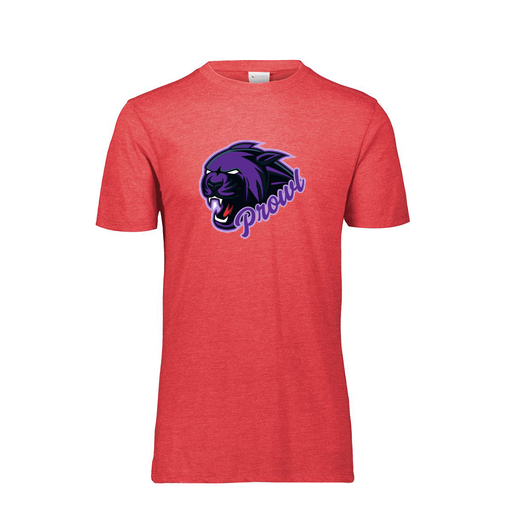 [FTSCUBRD-YS-LOGO2] Decker Youth Tri-Blend T-Shirt - Short Sleeve (Youth S, Red, Logo 2)