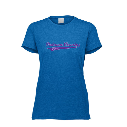 [FTSCUBRY-FAXS-LOGO3] Decker Women's Tri-Blend T-Shirt - Short Sleeve (Female Adult XS, Royal, Logo 3)