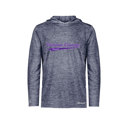 [FOLHCGNV-YS-LOGO3] Decker Youth Charge Hoodie (Youth S, Navy, Logo 3)