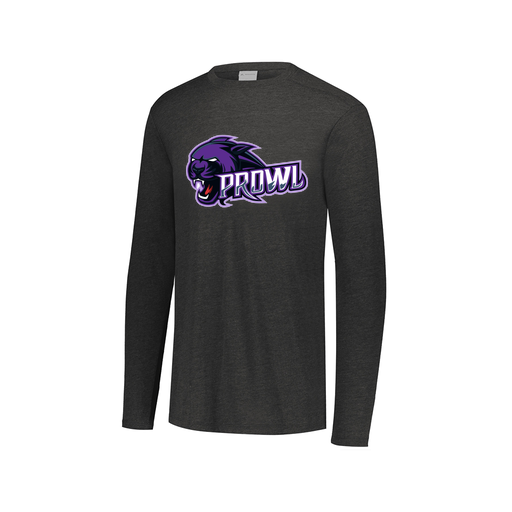 [FTLCUBBK-AXS-LOGO1] Decker Men's Tri-Blend T-Shirt - Long Sleeve (Adult XS, Black, Logo 1)