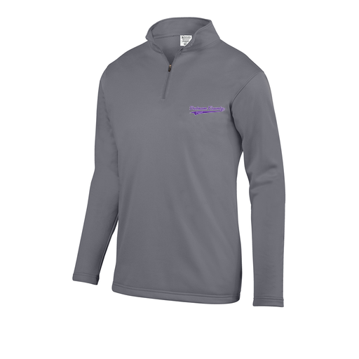 [FOLQFFGY-AS-LOGO3] Decker Men's FlexFleece 1/4 Zip (Adult S, Gray, Logo 3)